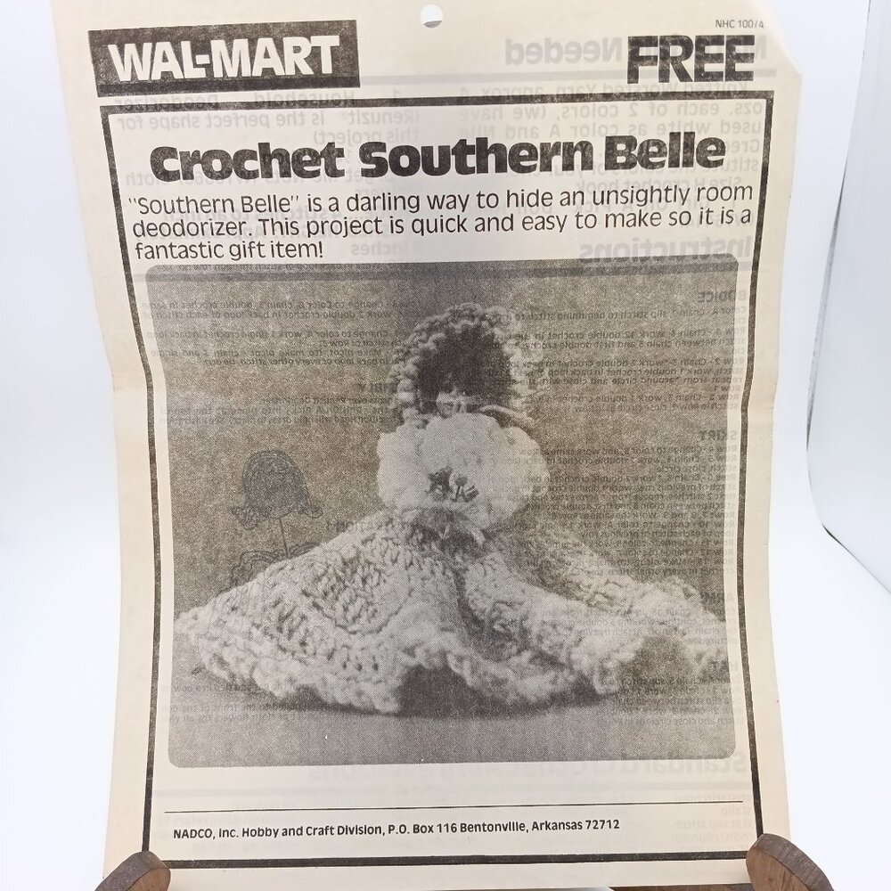Vintage Crochet Pattern, Southern Belle NHC 100/4 NADCO
